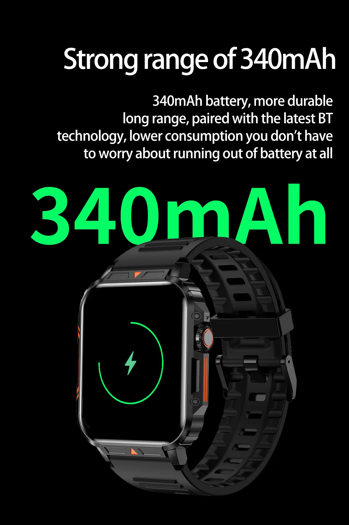 ساعة ذكية بشاشة AMOLED للرجال والنساء